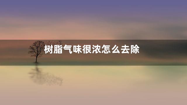 树脂气味很浓怎么去除