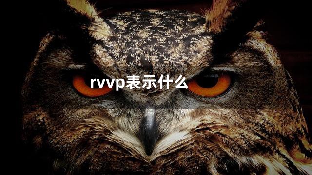 rvvp表示什么