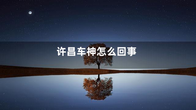 许昌车神怎么回事
