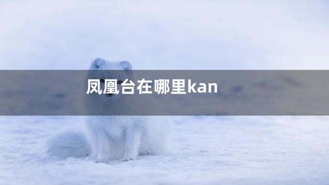 凤凰台在哪里kan