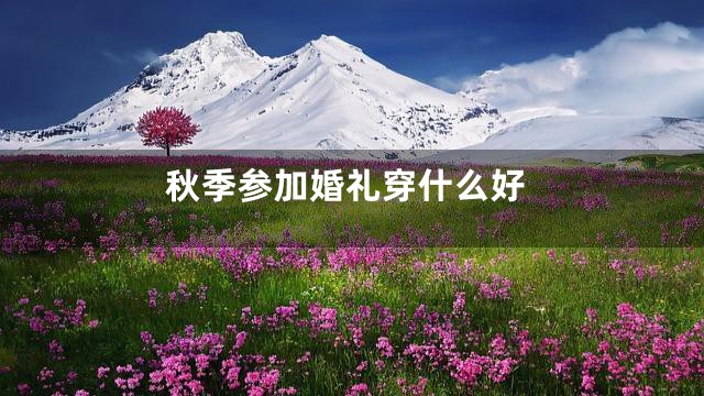 秋季参加婚礼穿什么好