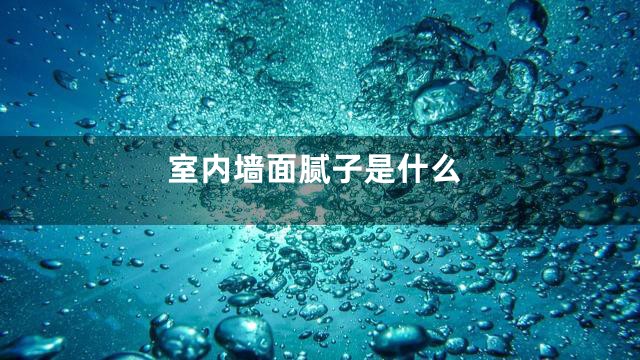 室内墙面腻子是什么