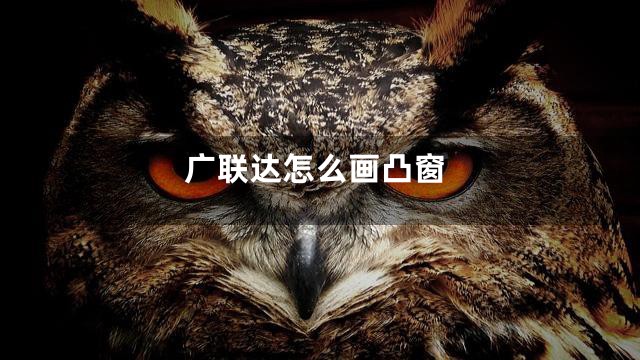 广联达怎么画凸窗