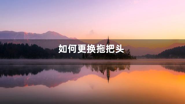 如何更换拖把头