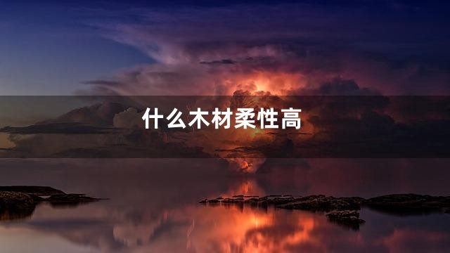 什么木材柔性高