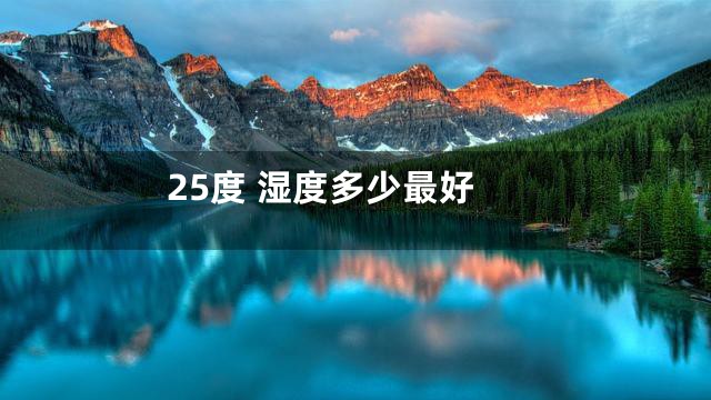 25度 湿度多少最好