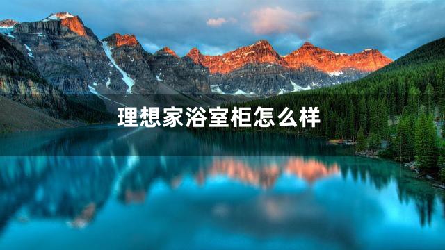 理想家浴室柜怎么样
