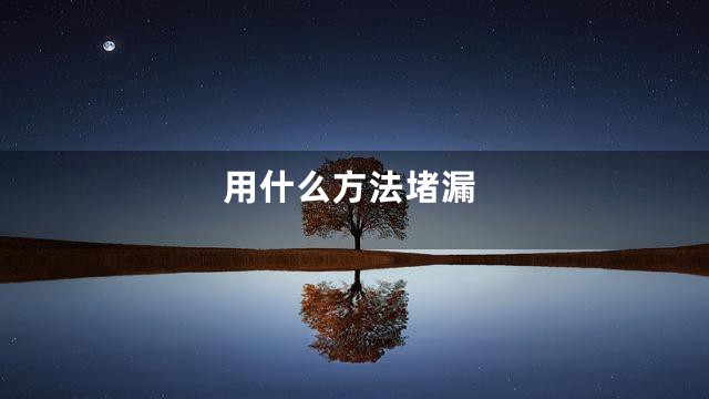 用什么方法堵漏