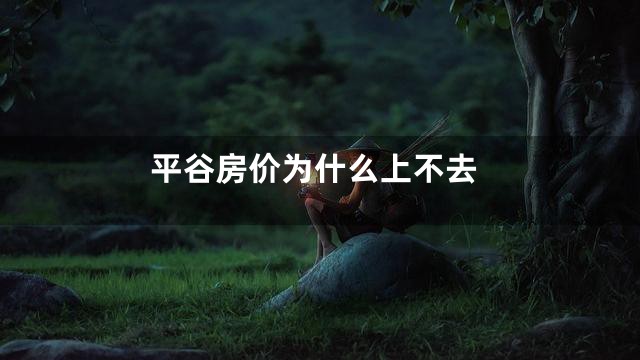 平谷房价为什么上不去