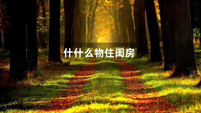 什什么物住闺房