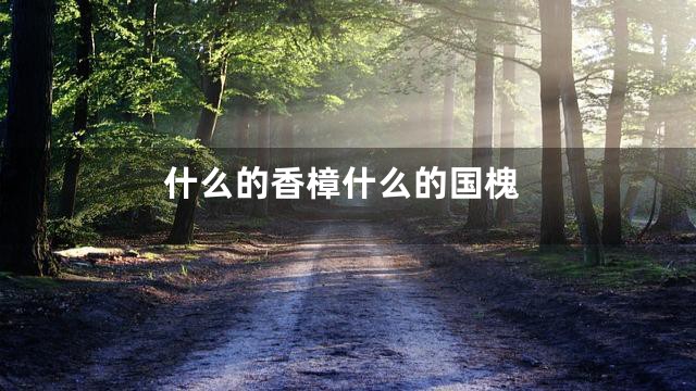什么的香樟什么的国槐