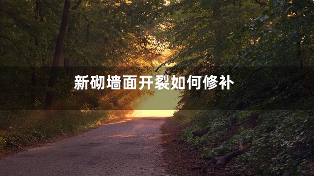 新砌墙面开裂如何修补