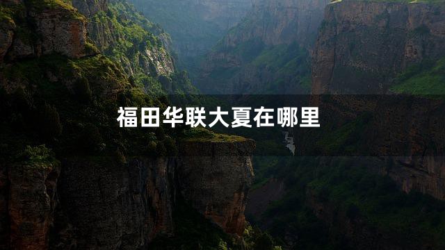 福田华联大夏在哪里