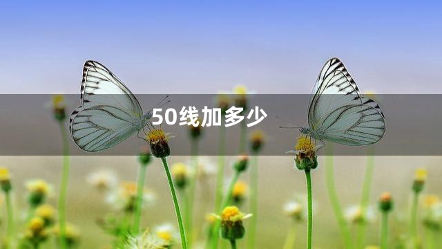 50线加多少
