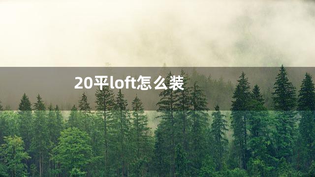 20平loft怎么装
