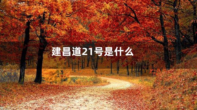 建昌道21号是什么