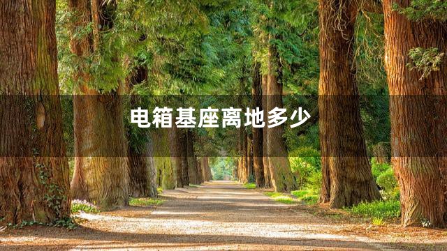 电箱基座离地多少