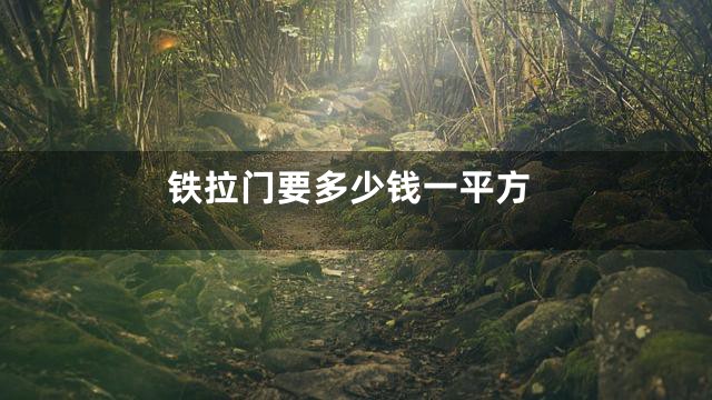 铁拉门要多少钱一平方