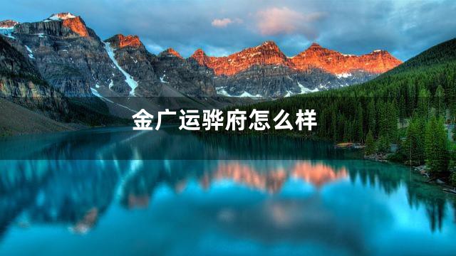 金广运骅府怎么样