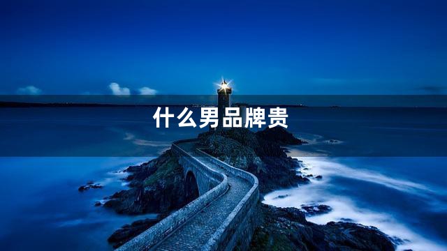 什么男品牌贵