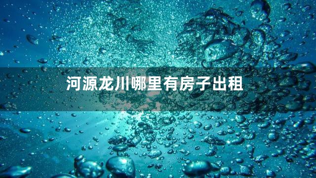河源龙川哪里有房子出租