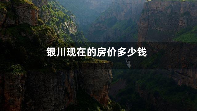 银川现在的房价多少钱