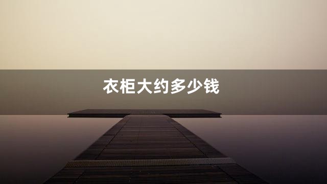 衣柜大约多少钱