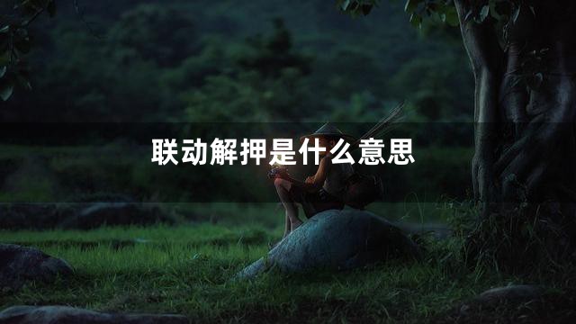 联动解押是什么意思