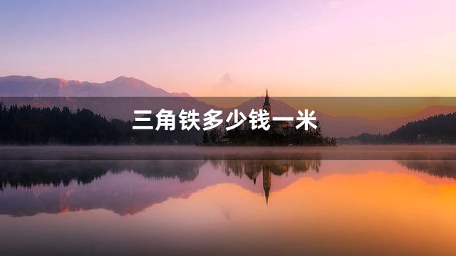 三角铁多少钱一米