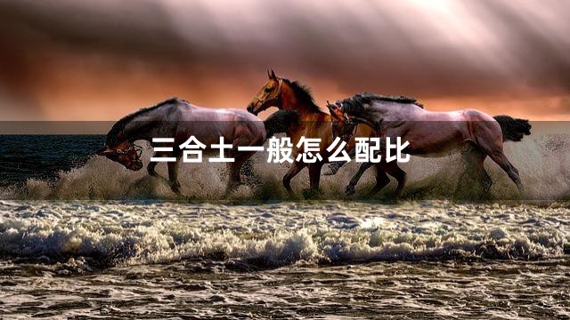 三合土一般怎么配比