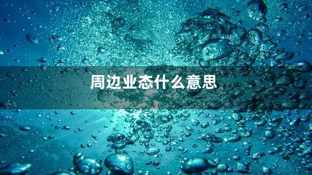 周边业态什么意思