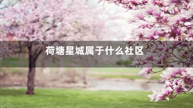 荷塘星城属于什么社区