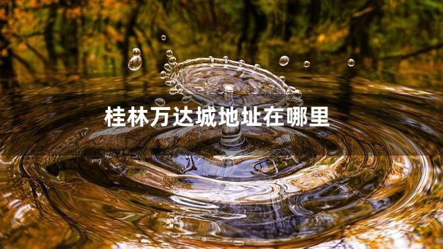 桂林万达城地址在哪里