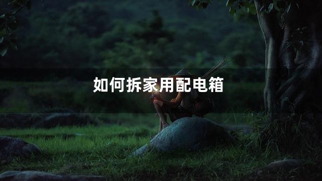 如何拆家用配电箱