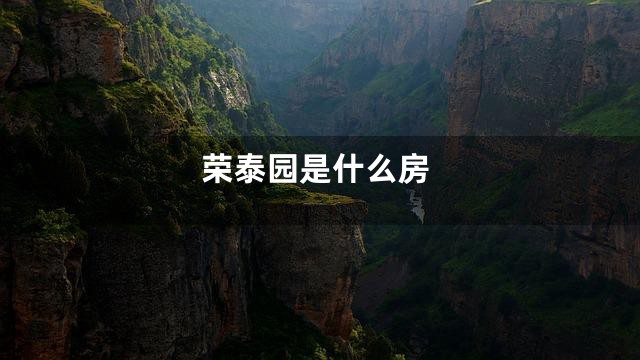 荣泰园是什么房