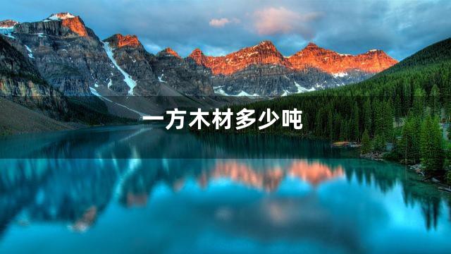 一方木材多少吨