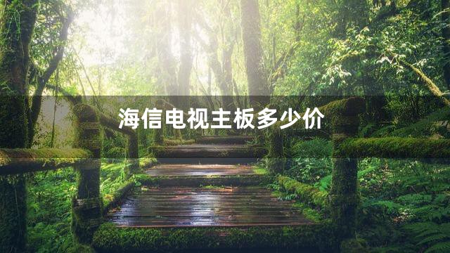 海信电视主板多少价