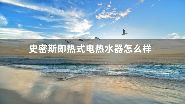史密斯即热式电热水器怎么样
