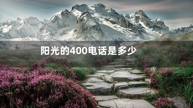 阳光的400电话是多少