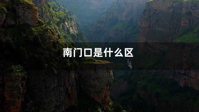 南门口是什么区