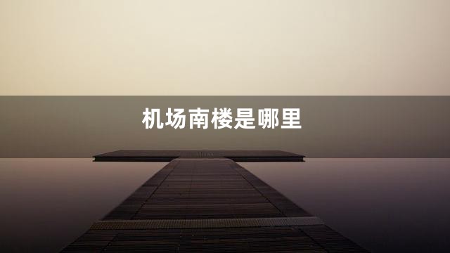机场南楼是哪里