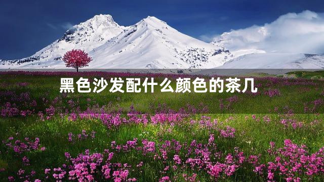 黑色沙发配什么颜色的茶几