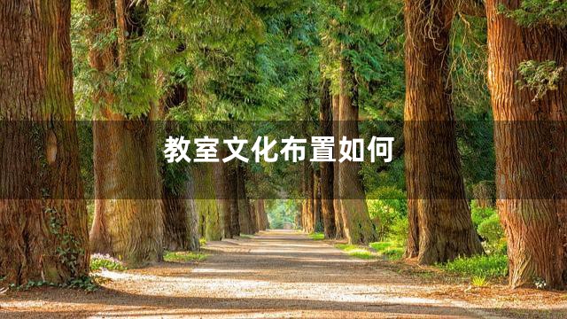 教室文化布置如何