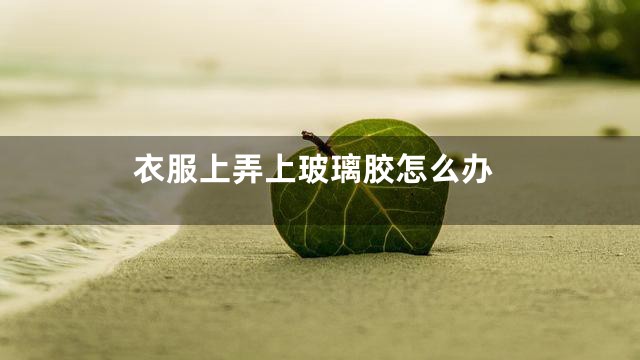 衣服上弄上玻璃胶怎么办