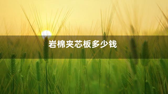 岩棉夹芯板多少钱