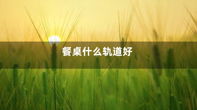 餐桌什么轨道好