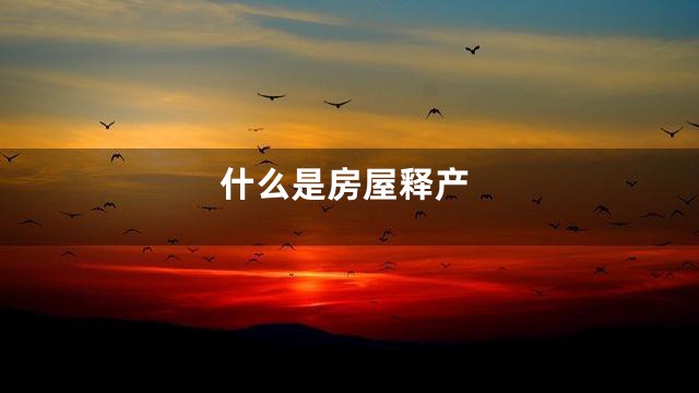 什么是房屋释产