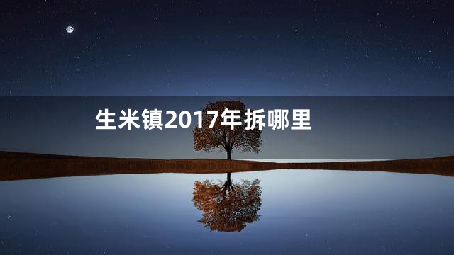 生米镇2017年拆哪里