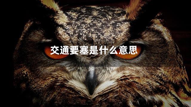 交通要塞是什么意思