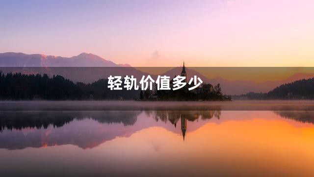 轻轨价值多少